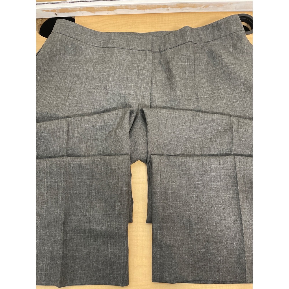 Kasper Gray Heather Dress Pants Womens 14 Straight Leg Lined Professional Slacks